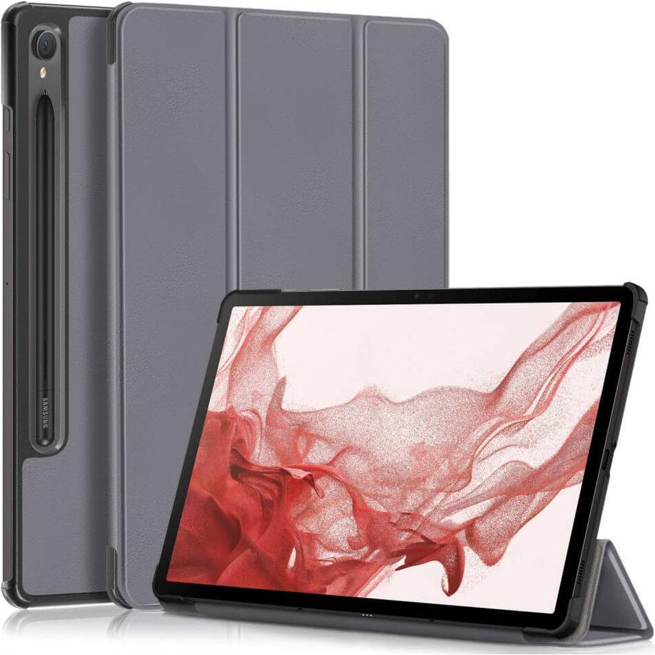 Cover-Discount Galaxy Tab S9 - Tri-fold Smart Case grau (Galaxy Tab S9), Tablet Hülle, Grau