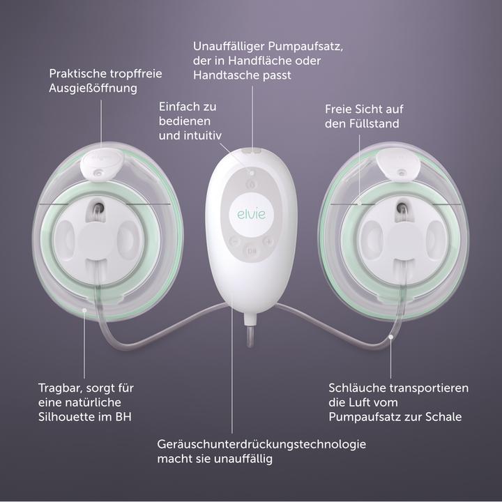 Produktbild Elvie Stride - Elektrische Doppelmilchpumpe