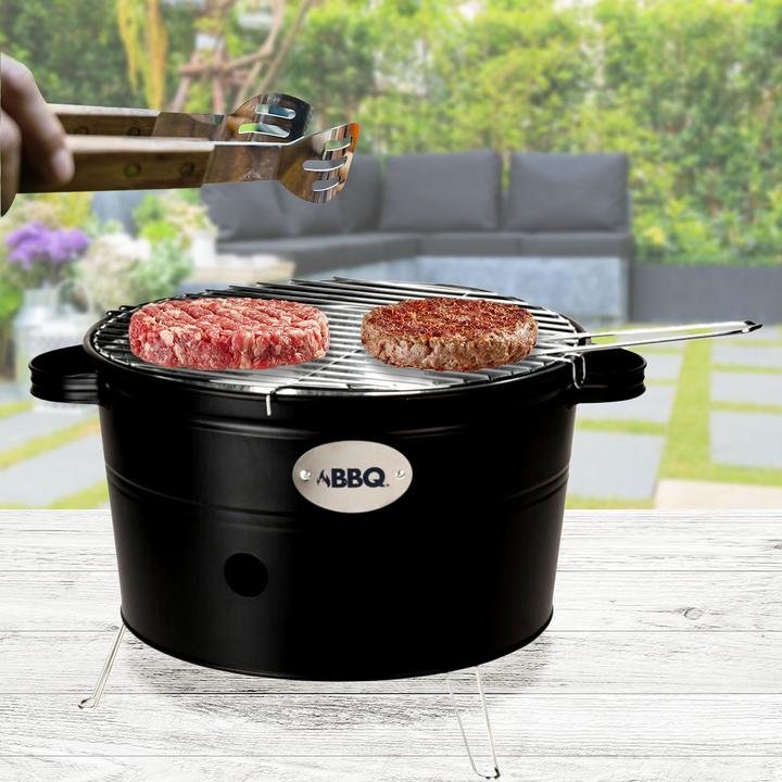 Produktbild Casativo Holzkohle Balkongrill mit Griffen