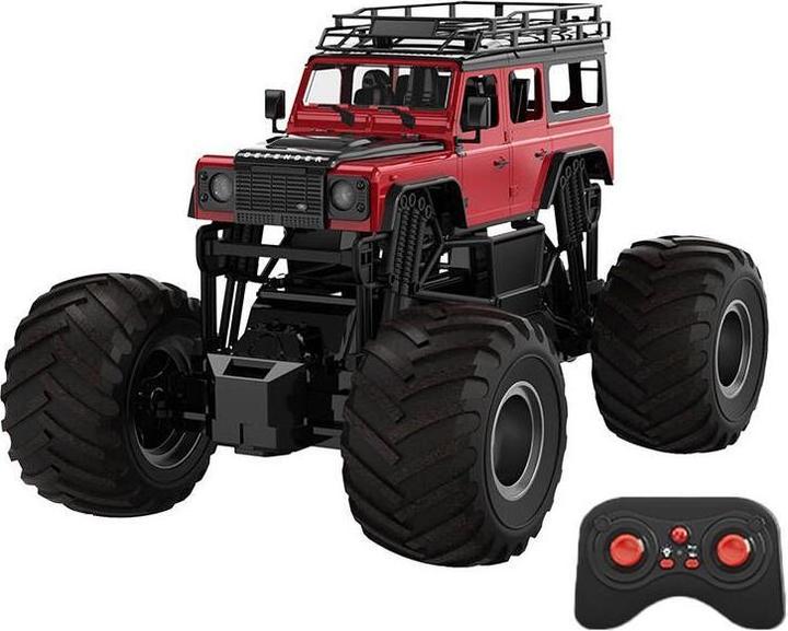 Produktbild Double Remote control RC remote control car 1:8 (red) Land Rover Defender E375-003
