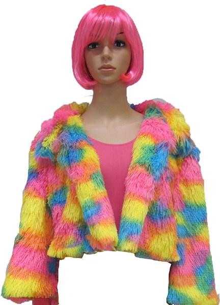Image du produit Fasnacht Veste en fourrure coloré L/XL (L)