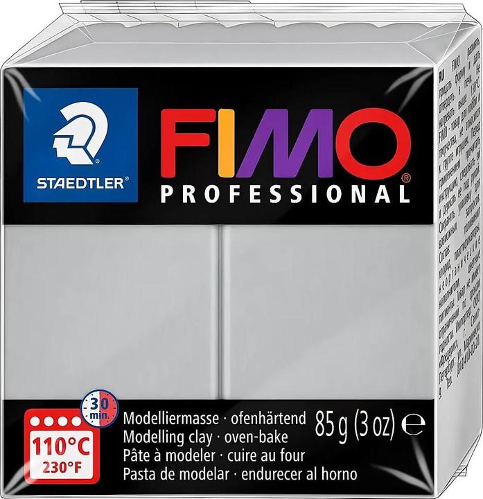 Actual product image Fimo Modelling clay Professional Grey