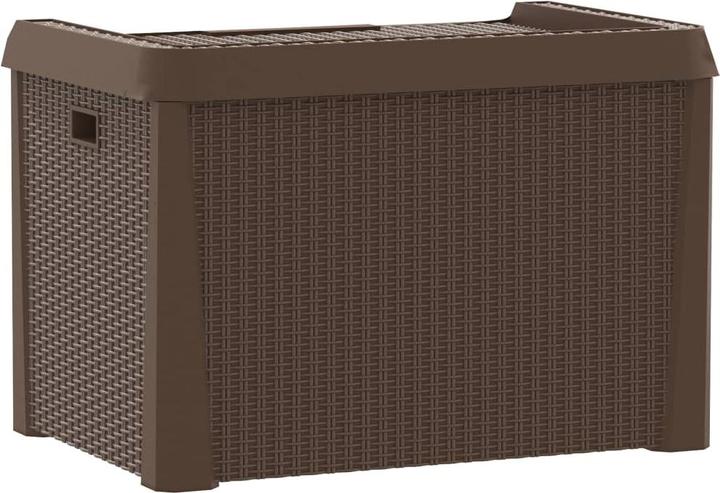Image du produit VidaXL Gartentruhe Braun 125 L PP,Farbe: Braun,Material: 100