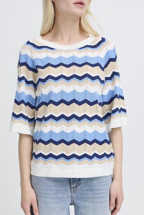 della robbia blue zig zag