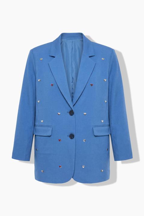 Actual product image Studio Untold Heart Studded Oversized Blazer (42, 44)