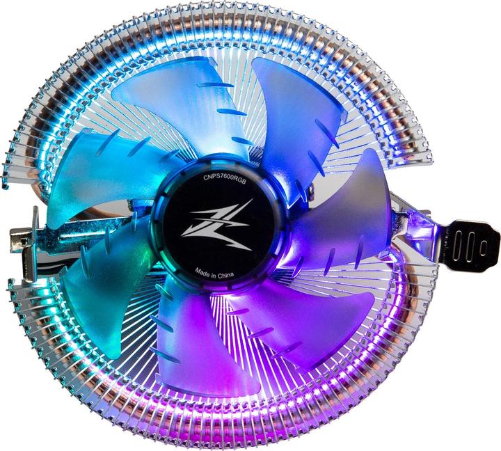 Actual product image Zalman CNPS7600 RGB Low profile Flower Heat Sink CPU Cooler TDP 95W 92mm FAN pwm