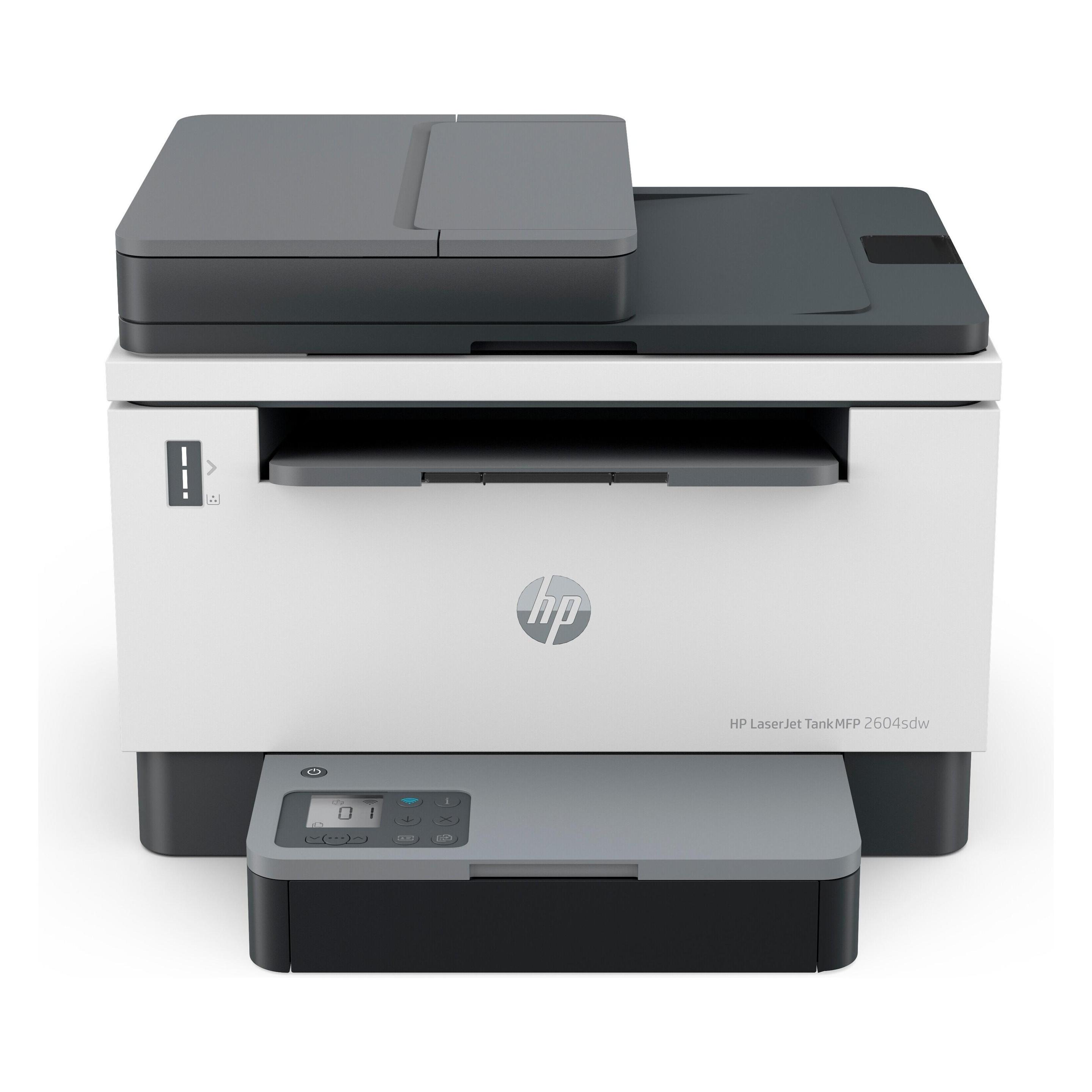 HP LaserJet Tank MFP 2604sdw (Laser, Schwarz-Weiss), Drucker, Grau, Schwarz