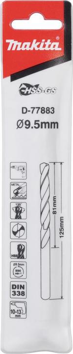 Actual product image Makita D-77883 (9.5 millimetres)