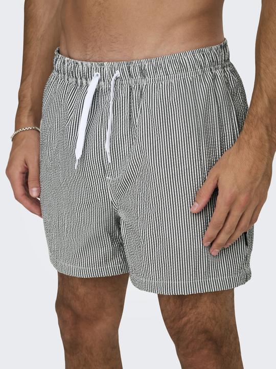 Actual product image Only & Sons Onsted Stripe Seersucker Swim Noos (S)