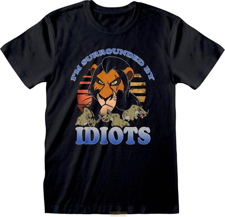Immagine prodotto Heroes Inc Le Roi lion T-Shirt Surrounded By Idiots (M) (M)