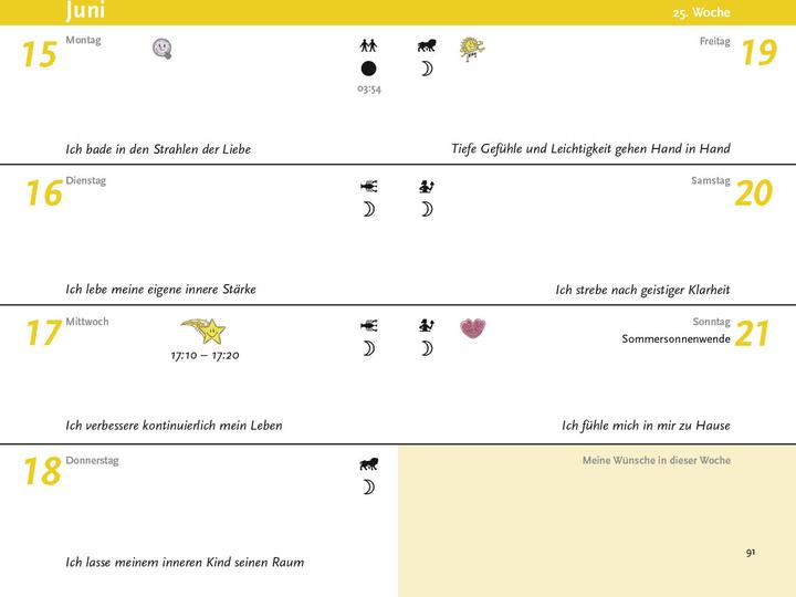 Nährwerte und Zutaten Wunschkalender 2026 (10 x 15,5 cm, Weicher Einband, Deutsch)