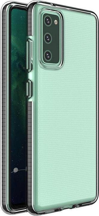 Produktbild Hurtel Spring Case clear TPU gel protective cover with colorful frame for Samsung Galaxy A02s EU black (Samsung Galaxy A02s)