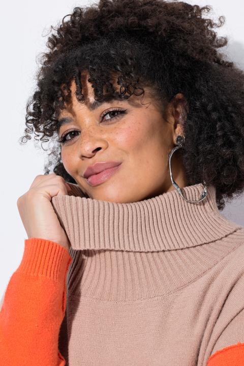 Actual product image Miamoda Pullover, oversized, Stehkragen, Colorblocking (58)