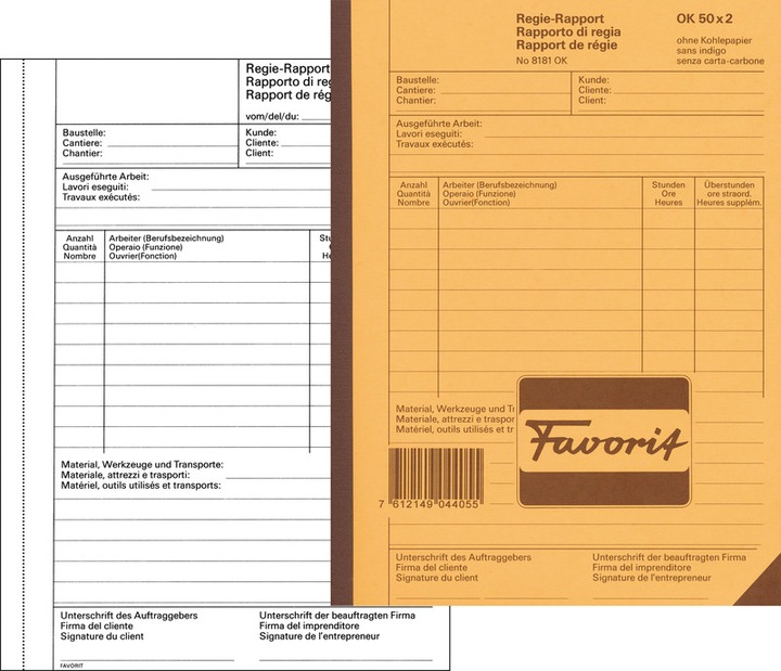 Produktbild Favorit Regierapport 8181OK (100 x)