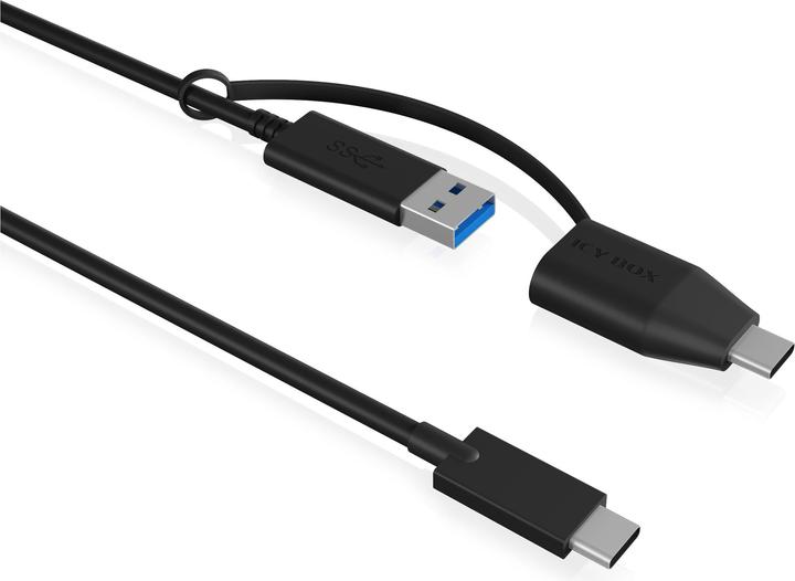 Immagine prodotto Icy Box USB Adapterkabel IcyBox USB3.2Gen2 Type-C zu Type A&C (0.35 m, USB 3.2 Gen 2)