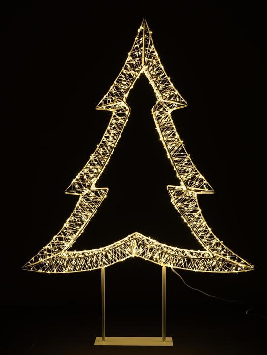 Actual product image Cocon LED-Tannenbaum 3D, Metall, gross