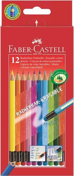 Produktbild Faber-Castell Radierbare Farbstifte (Mehrfarbig, 12 x)