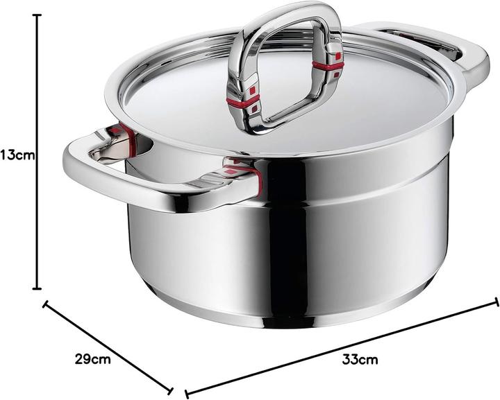 Image du produit WMF Fleischtopf PREMIUM ONE silberfarben (24 cm, Casserole, Acier inoxydable)