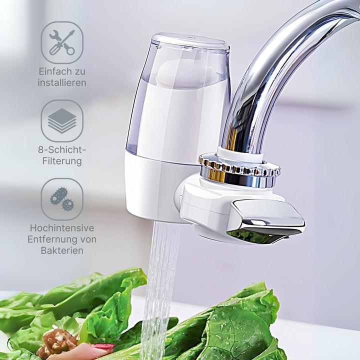 Image du produit Hermex Purificateur d'eau du robinet Filtre à eau pour robinet de cuisine