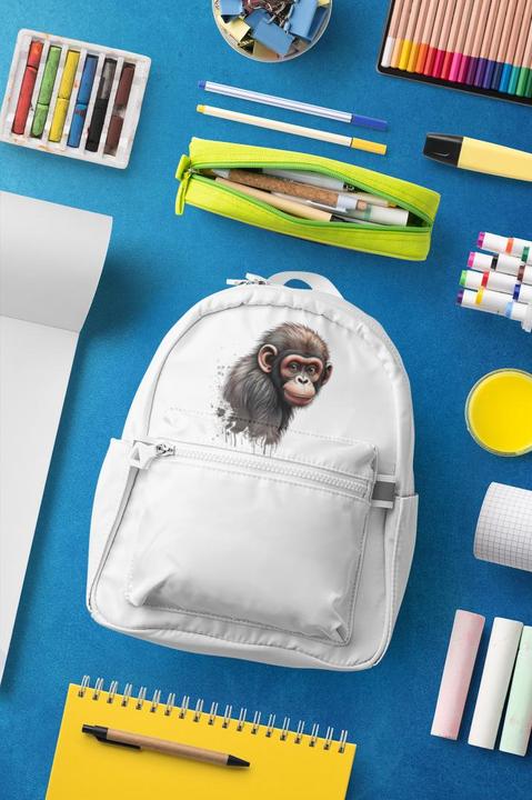 Produktbild Bügelbilder Schul & Freizeitsrucksack-Set Affe (15 l)