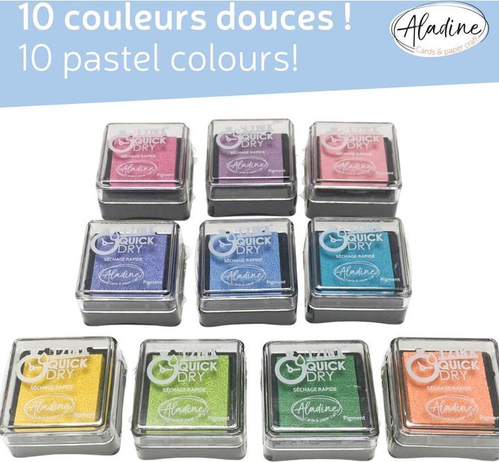 Produktbild I Am Creative Stempelkissen Quick dry pastell, 10er Set