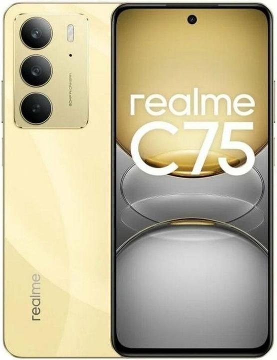 Produktbild realme C75 (256 GB, Lightning Gold, 6.72", Dual SIM, 4G)