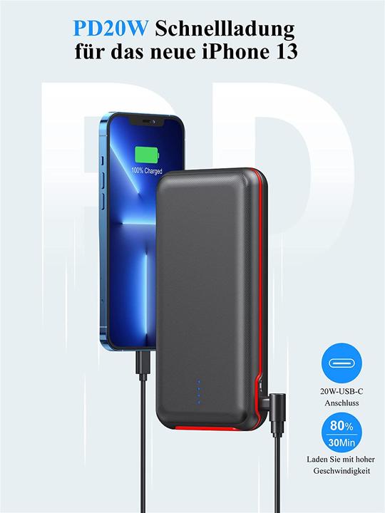 Produktbild Elzle Mobiles Ladegerät (30000 mAh, 20 W, 111 Wh)