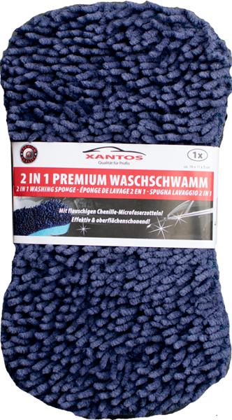 Xantos Éponge de lavage 2en1 Premium