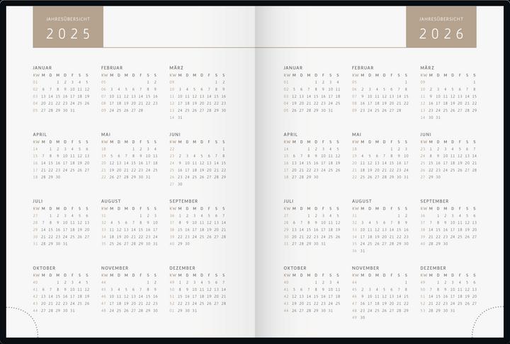 Actual product image rido/idé 7013607015 Pocket Calendar Young Line Mini (2025) 'Universe'| 2 pages = 1 week| A6| (A6, Hardcover, German)