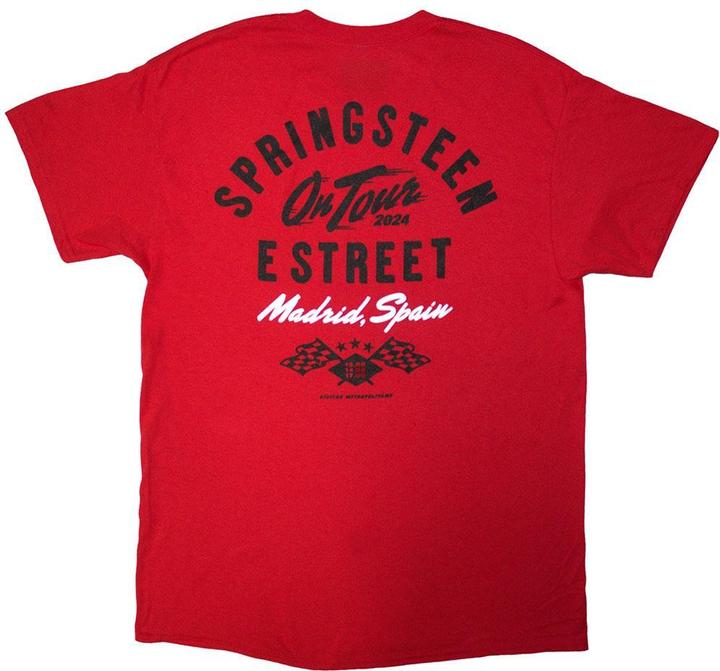 Immagine prodotto Bruce Springsteen Tour '24 Madrid Event Maglietta Stampa posteriore Adulto Unisex (L)