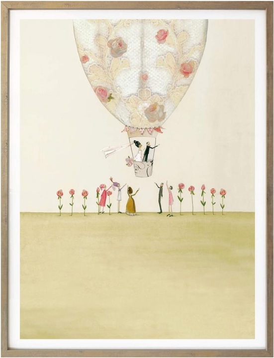 Image du produit Trenddeko Ballon de mariage (40 x 50 cm)