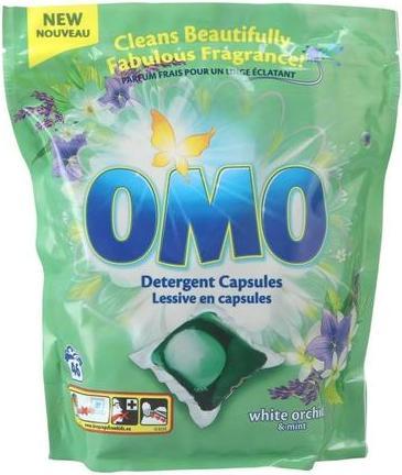Productafbeelding OMO Laundry Detergent Capsules White Orchid & Mint (42 Wascycli, Peulen wassen)