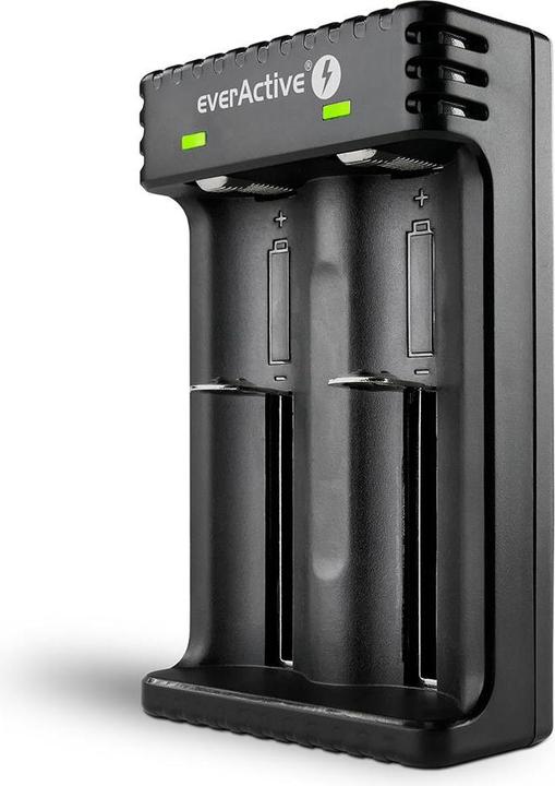 Everactive Batterieladegerät für Li-Ionen-Akkus LC-200 (1 pz., AAA, AA, C, AAAA, 2200 mAh, Caricabatterie senza batteria)