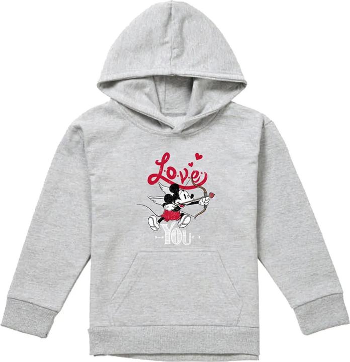 Produktbild Mickey Mouse Love You Kapuzenpullover meliert Valentinstag (116)