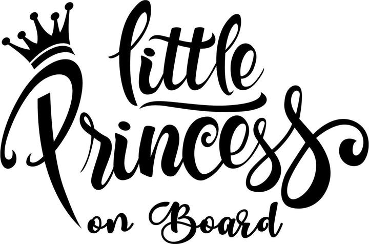 Produktbild Mac Baby Baby Autoaufkleber Little Princess on Board - Mädchen Schwarz