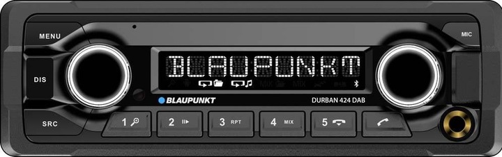 Productafbeelding Blaupunkt Autoradio DURBAN 424 Heavy Duty |24 V | DAB+ | Bluetooth