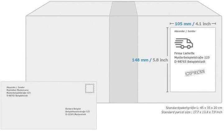 Produktbild HERMA Graspapier Versandetiketten A4
