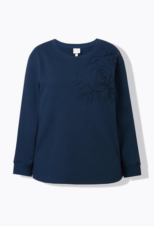 Produktbild Ulla Popken Sweatshirt, Stickerei, Rundhals, Langarm (54)