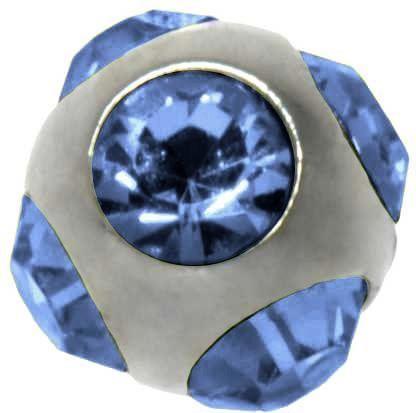 Produktbild Bijouteria 1.2mm Piercing-Kugel (Chirurgenstahl 316L, Kristall)