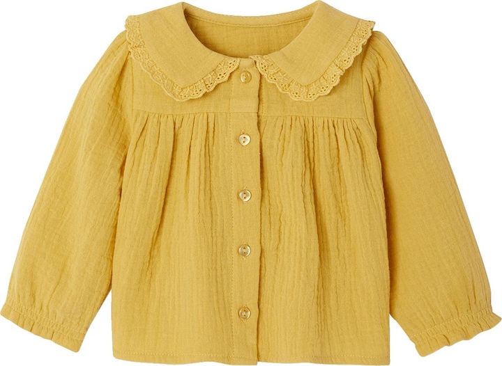 Produktbild Vertbaudet Baby Bluse mit Bubikragen, Baumwollmusselin (86)