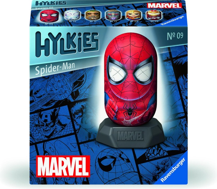 Produktbild Ravensburger Hylkies: Die neue Sammelfigurenreihe zum selbst zusammenbauen. Figur #09 - Spiderman - (54 Teile)