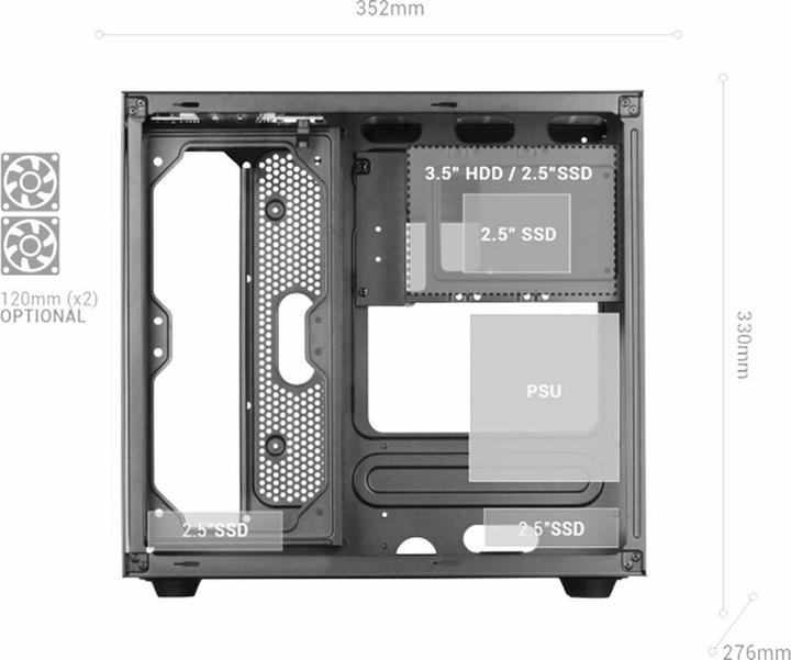 Immagine prodotto Mars Gaming Mc-Vieww (mATX, Mini-ITX)