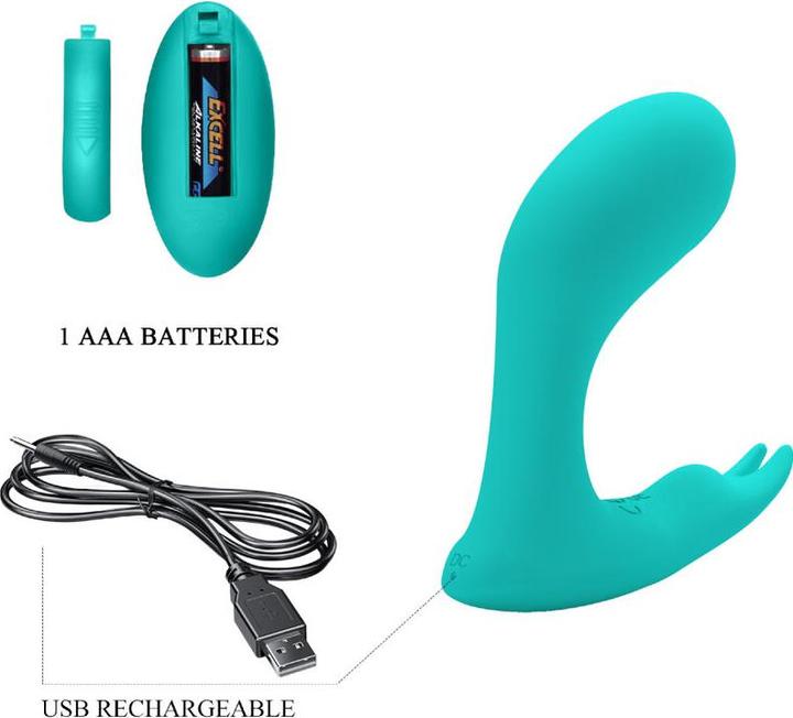 Produktbild Pretty Love Idabelle Vibration & Pulsation Fernbedienung Blau