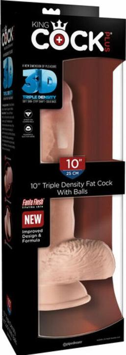 Produktbild Doc Johnson 10" Triple Density Fat Cock with Balls