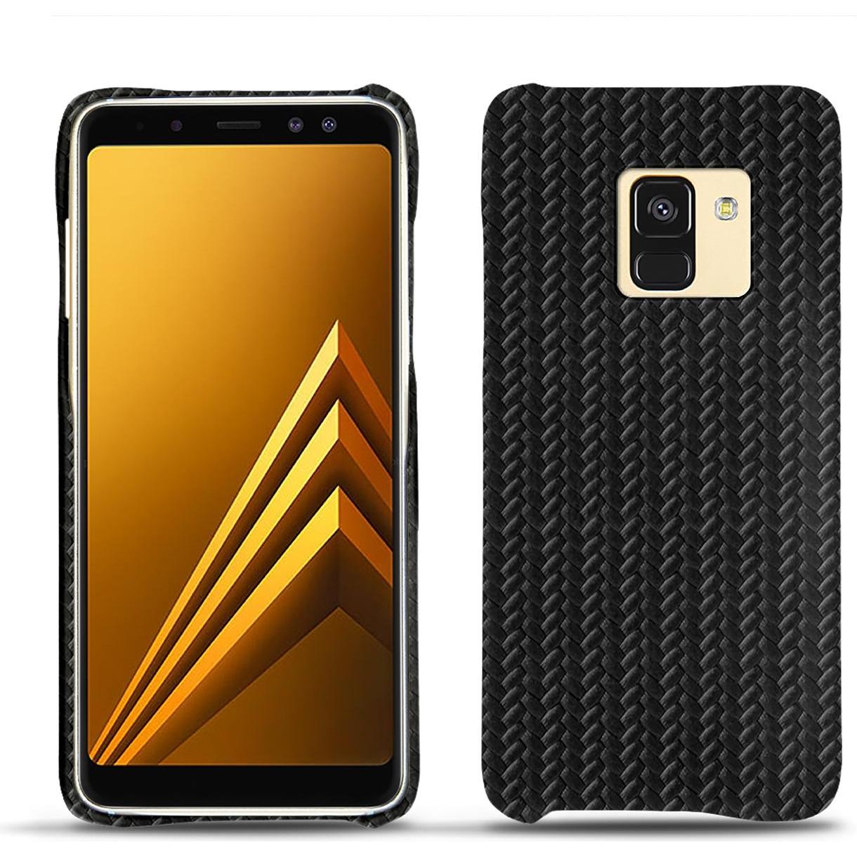 Thumbnail - Noreve Lederschutzhülle (Samsung Galaxy A8 (2018)), Smartphone Hülle, Schwarz