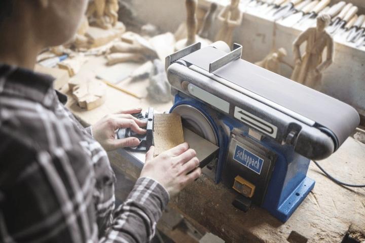 Image du produit Scheppach Ponceuse à bande et à disque BTS800 (Ponceuse à bande, Meuleuse d'établi, 370 W)