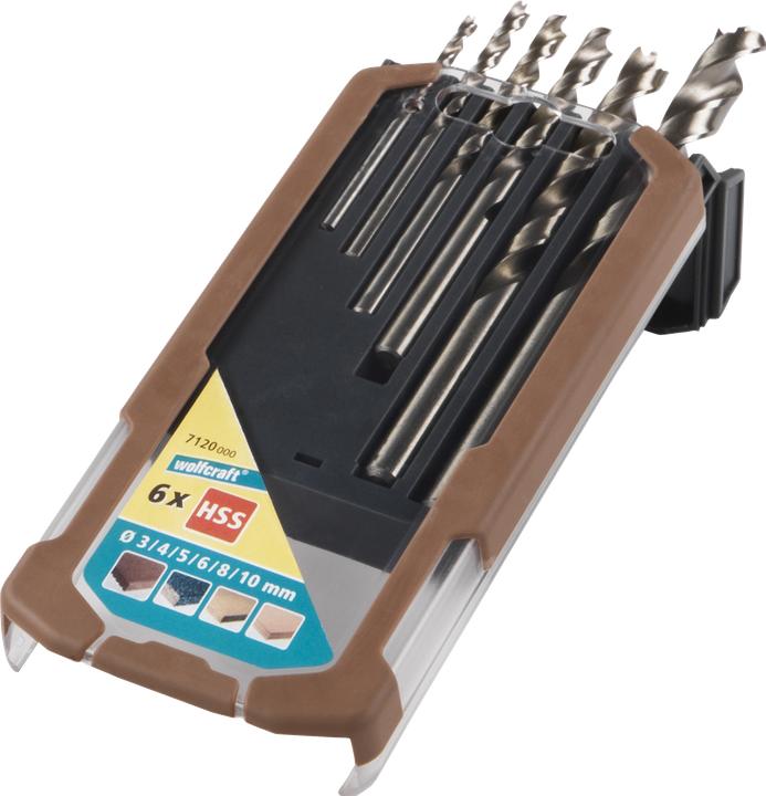 Produktbild wolfcraft 1 Holzbohrer-Set HSS Prof. 6-tlg ø3-10mm (10 mm, 3 mm, 4 mm, 5 mm, 6 mm, 8 mm)