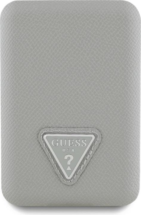 Actual product image Guess Other goods Grained Triangle Power Bank with MagSafe 5000mAh 15W USB-C - Beige (5000 mAh, 15 W)