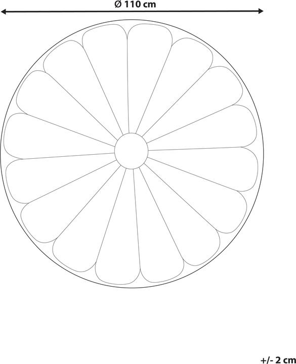 Beliani Elizjum (110 x 110 cm)