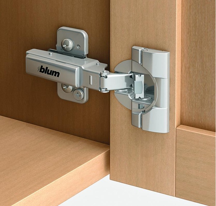 Produktbild Blum CLIP top BLUMOTION ONYX Profiltürscharnier 95°, 9,5mm gekröpft, Schrauben